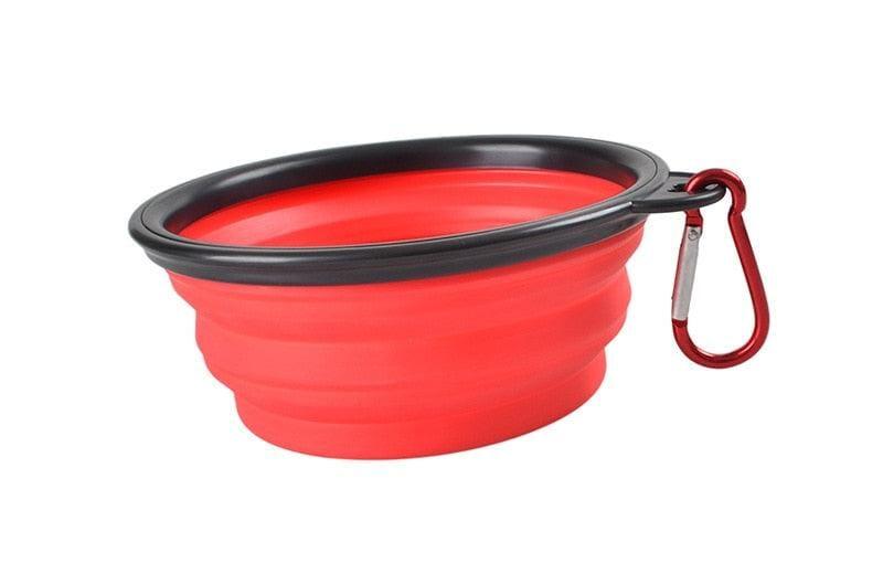 Tigela de Silicone Dobrável para Cachorro - Dog Bowl - Passeios, Viagens, Parques