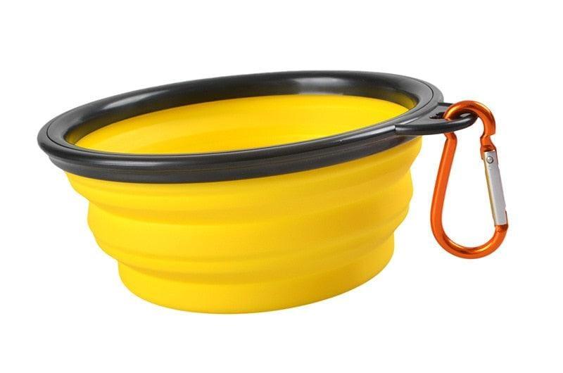 Tigela de Silicone Dobrável para Cachorro - Dog Bowl - Passeios, Viagens, Parques